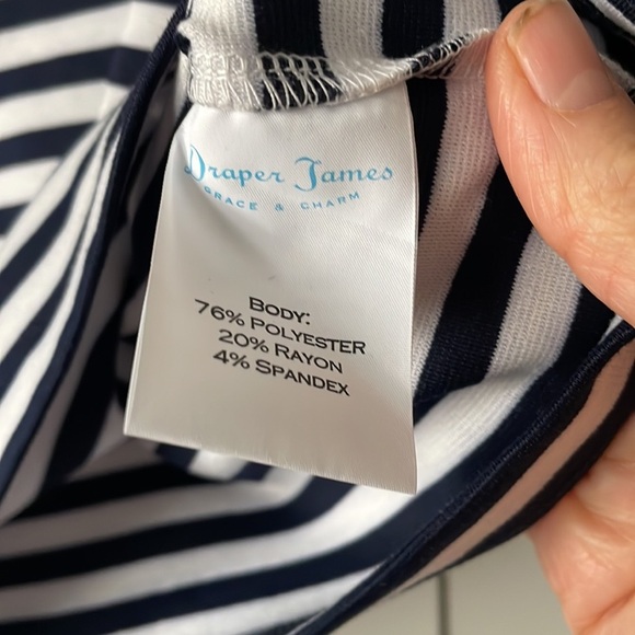 Draper James Striped Ponte Pullover - size Medium A7 - Picture 4 of 4